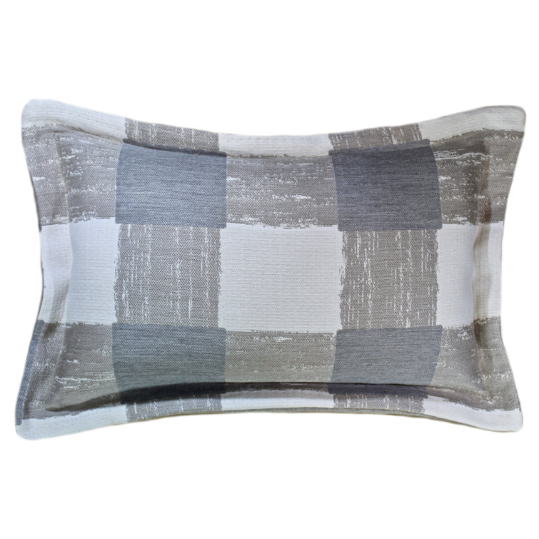 Gracie Oaks Aramakt Sunbrella Indoor / Outdoor Plaid Lumbar Pillow Wayfair